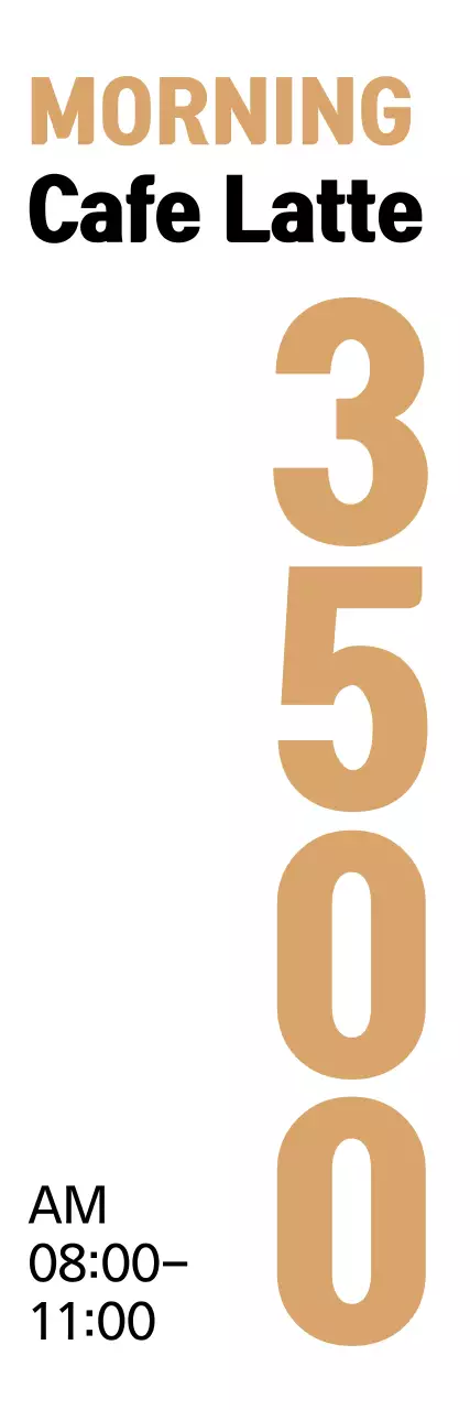 Banner de promoção de café minimalista bege