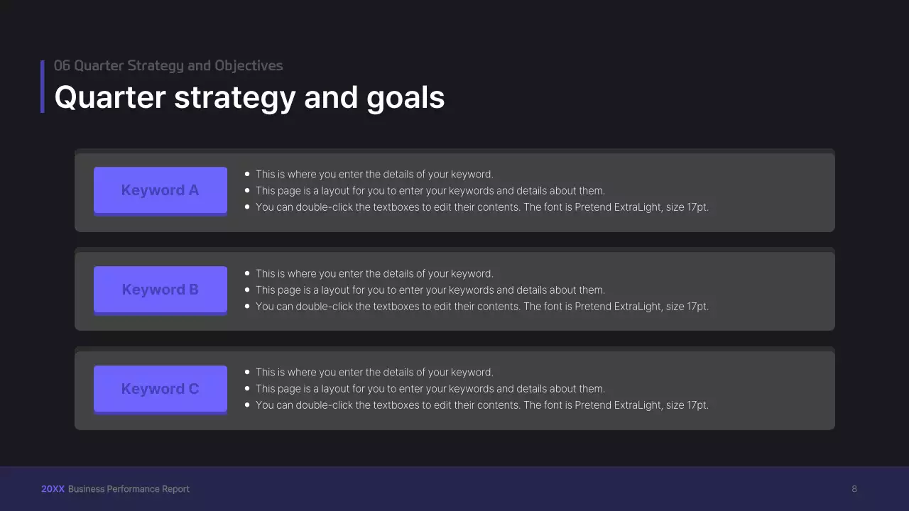 Purple, three-dimensional UI concept business presentation kit