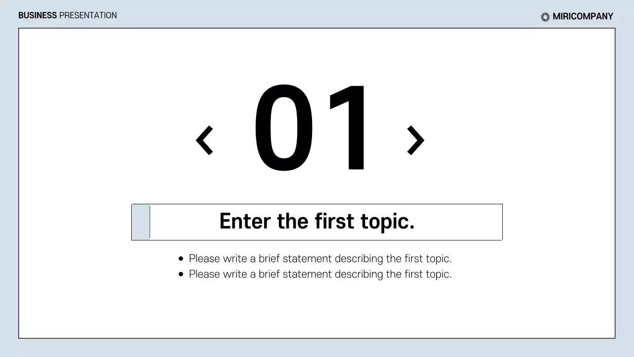 Clean business reports in light blue and black