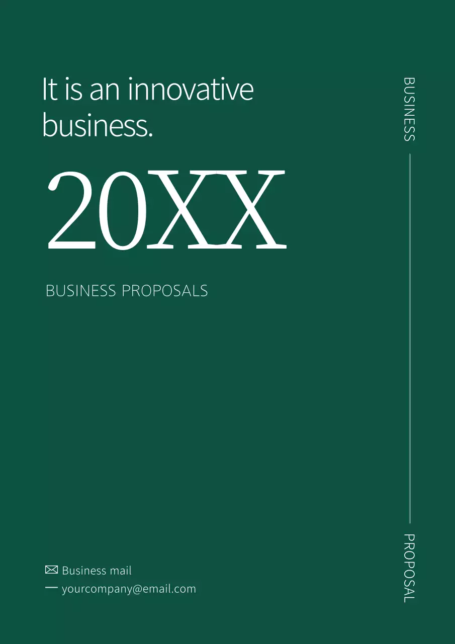 Green Minimal Business Document Book Cover