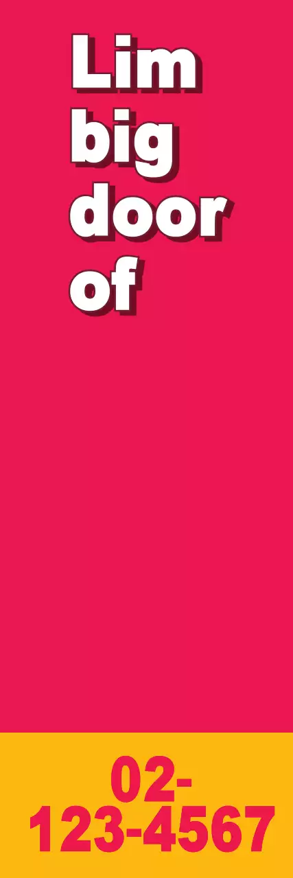 Banner promocional de anúncio em negrito vermelho