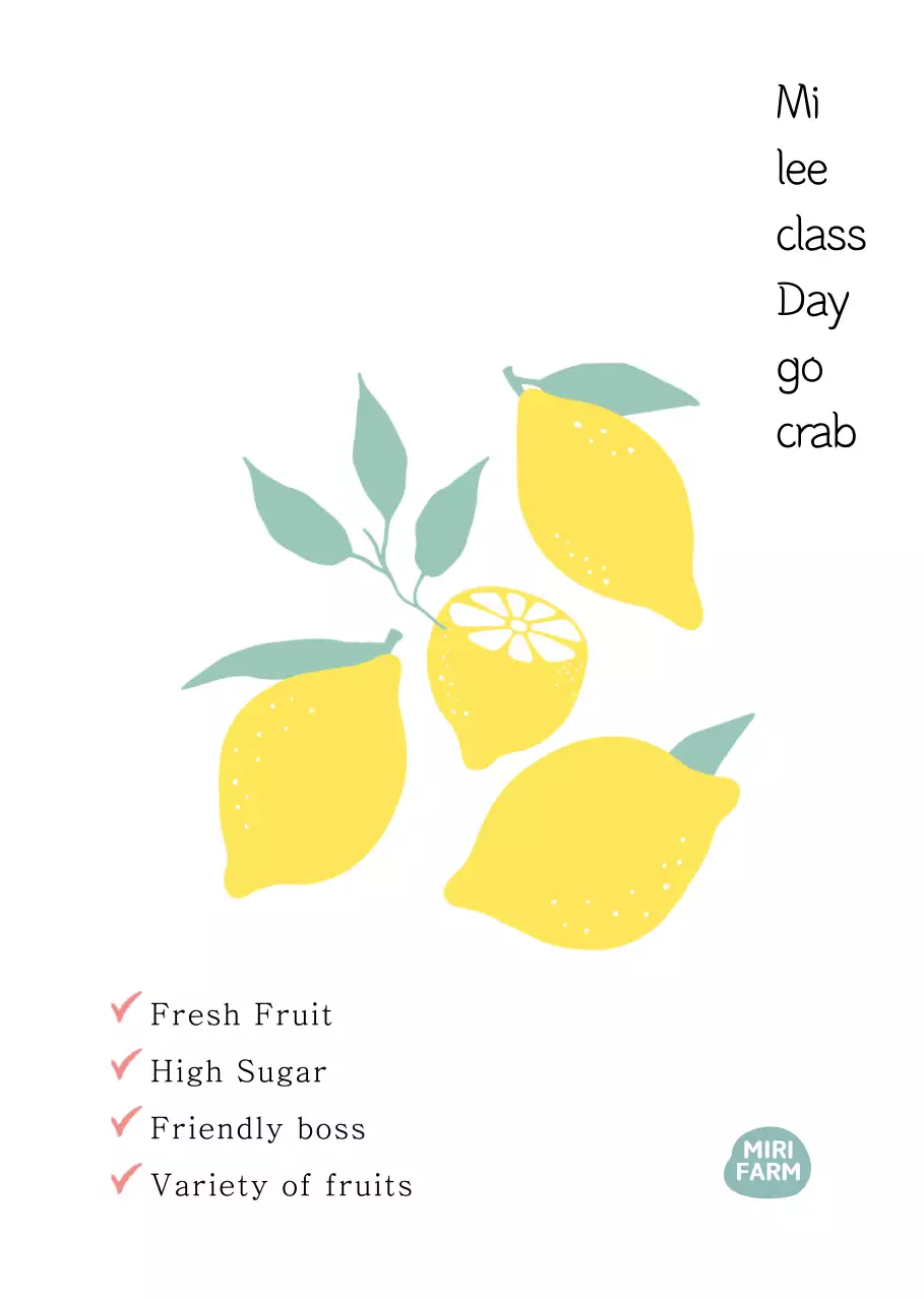 Toko buah ilustrasi lemon yang sentimental