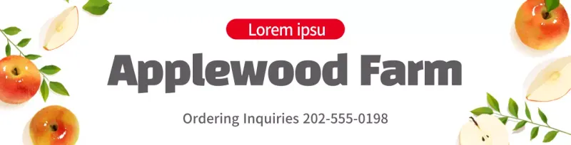 Khuyến mãi vườn cây minh họa trang trại trắng