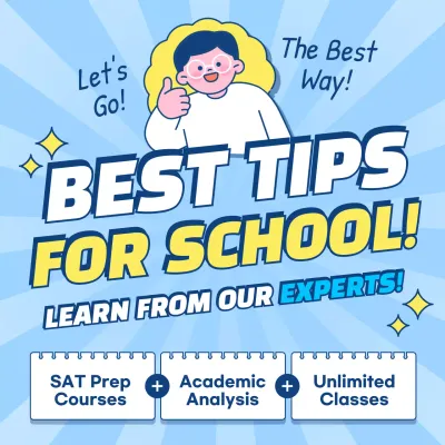 Blue Comic School Promotion Instagram Post