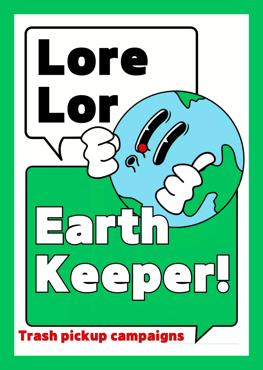 Khuyến mãi chiến dịch bảo vệ môi trường với hình minh họa trái đất xanh và trắng dễ thương