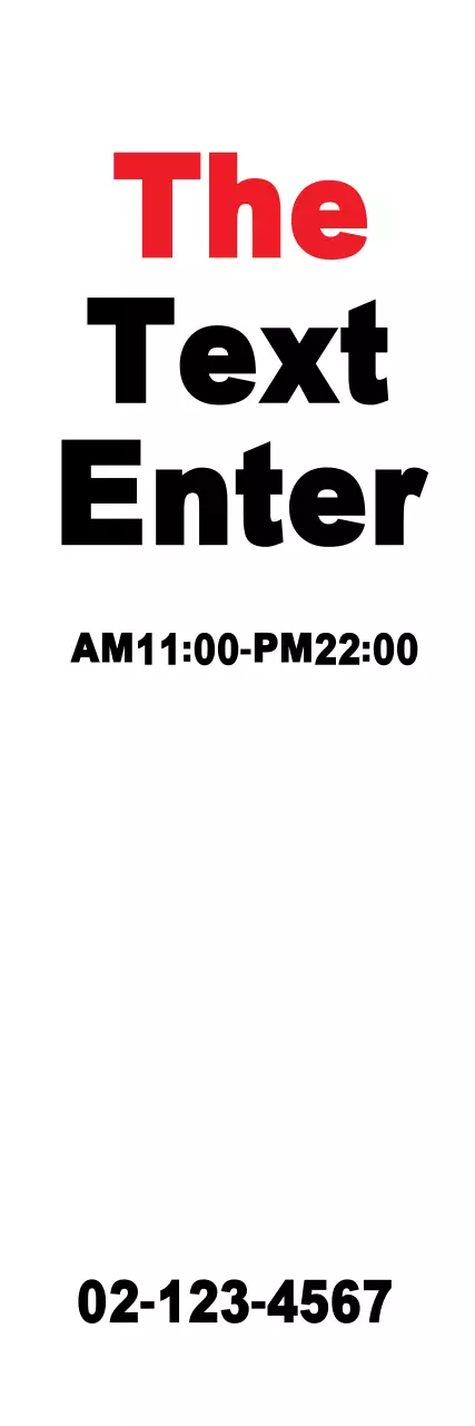 Banner de aviso comercial em negrito vermelho