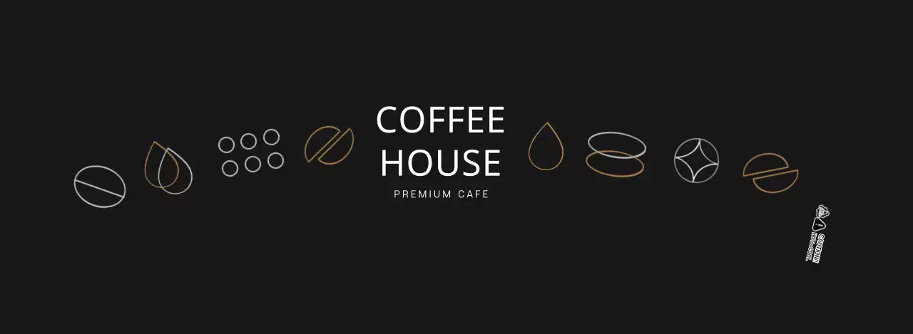 Black simple cafe cup holder