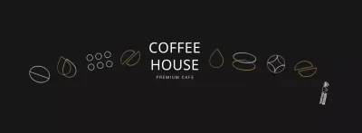 Black simple cafe cup holder