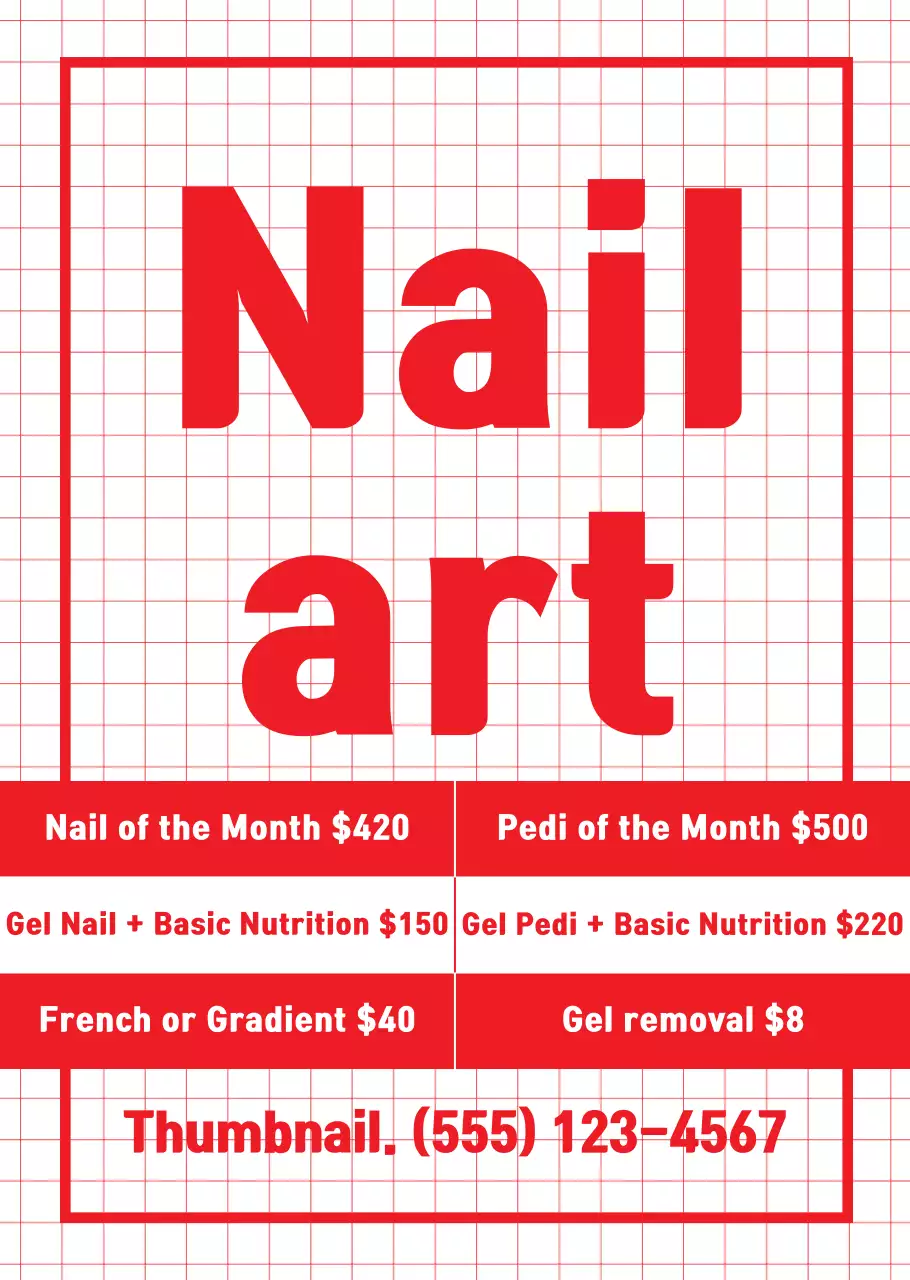 Title-emphasizing nail art with a red eyeball background