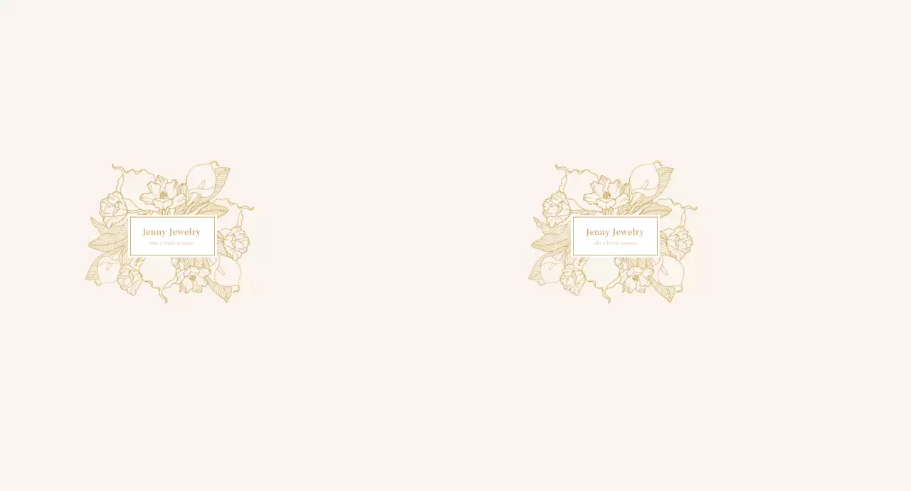Beige Simple Flower Illustration