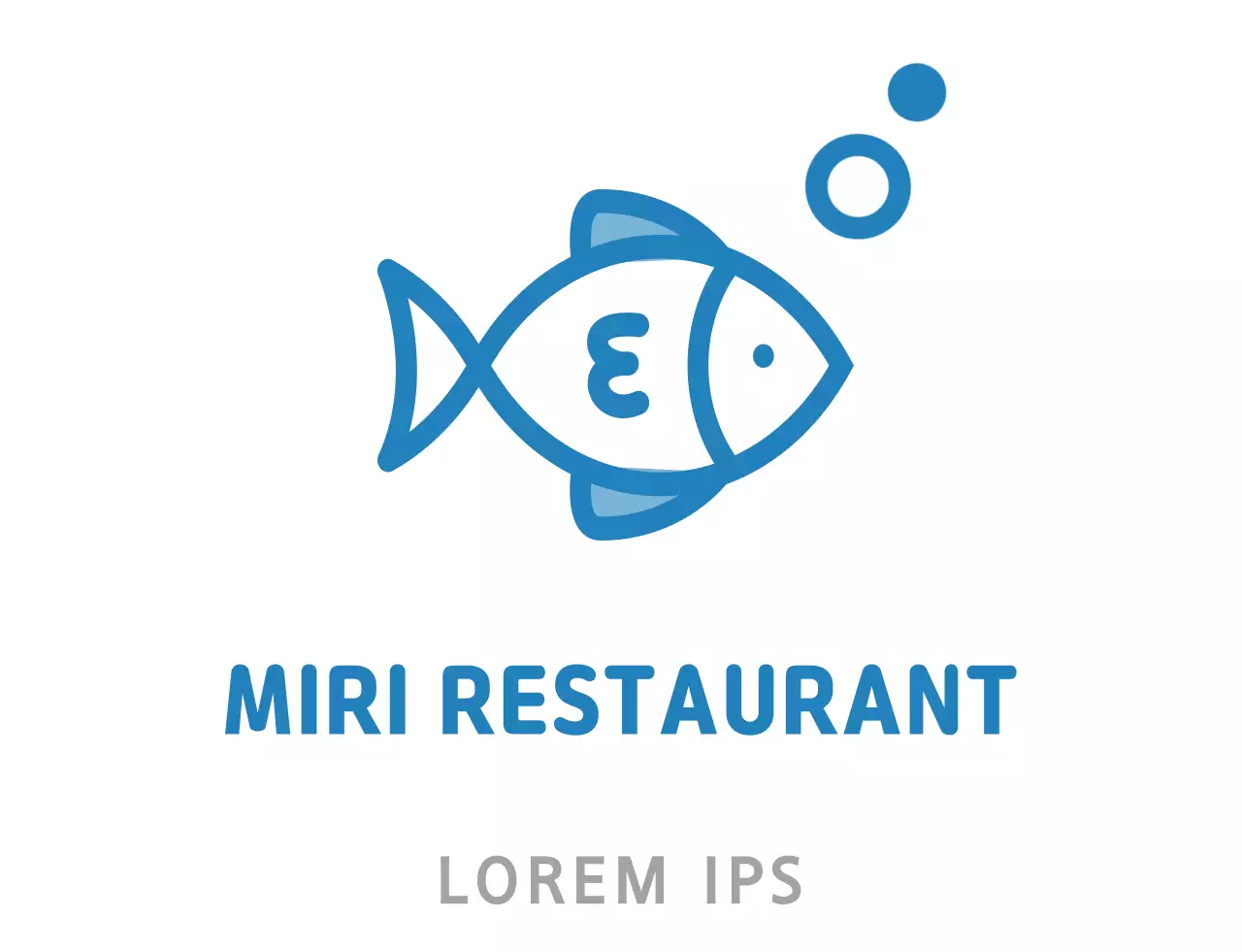 Blue sushi bar logo sushi bar t-shirt