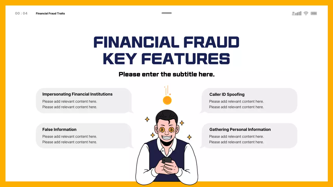 Financial Fraud Education Theme with Mobile Template