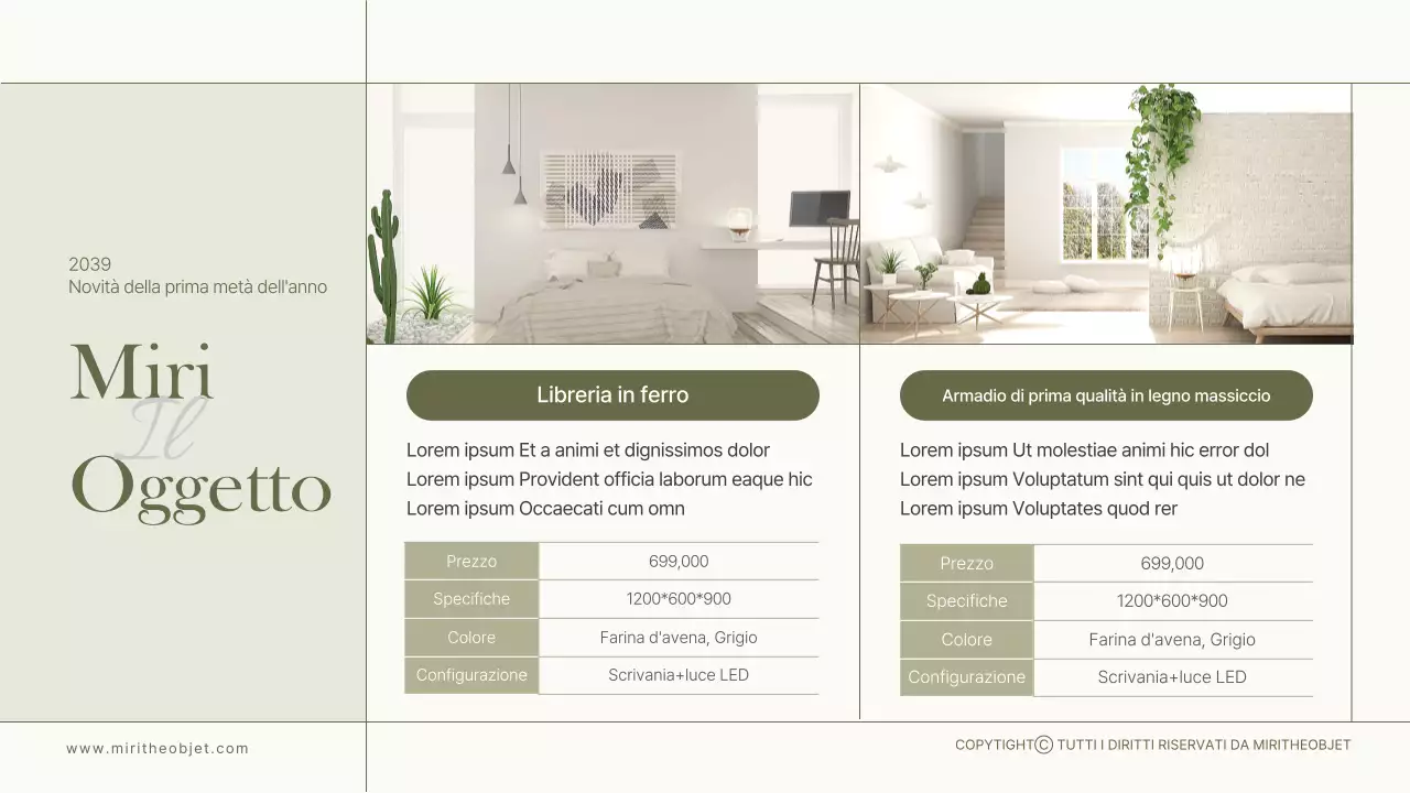 Oliva e bianco Miridovje mobili in oliva e bianco Catalogo dei prodotti Mobili per interni Prodotti stagionali