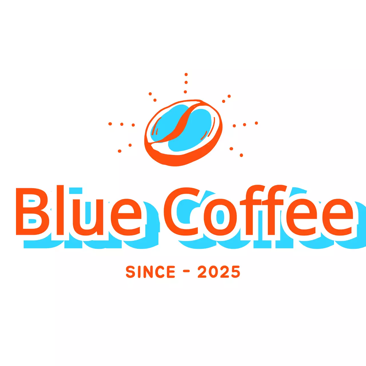Orange Modern Coffee Advertisement Logo
