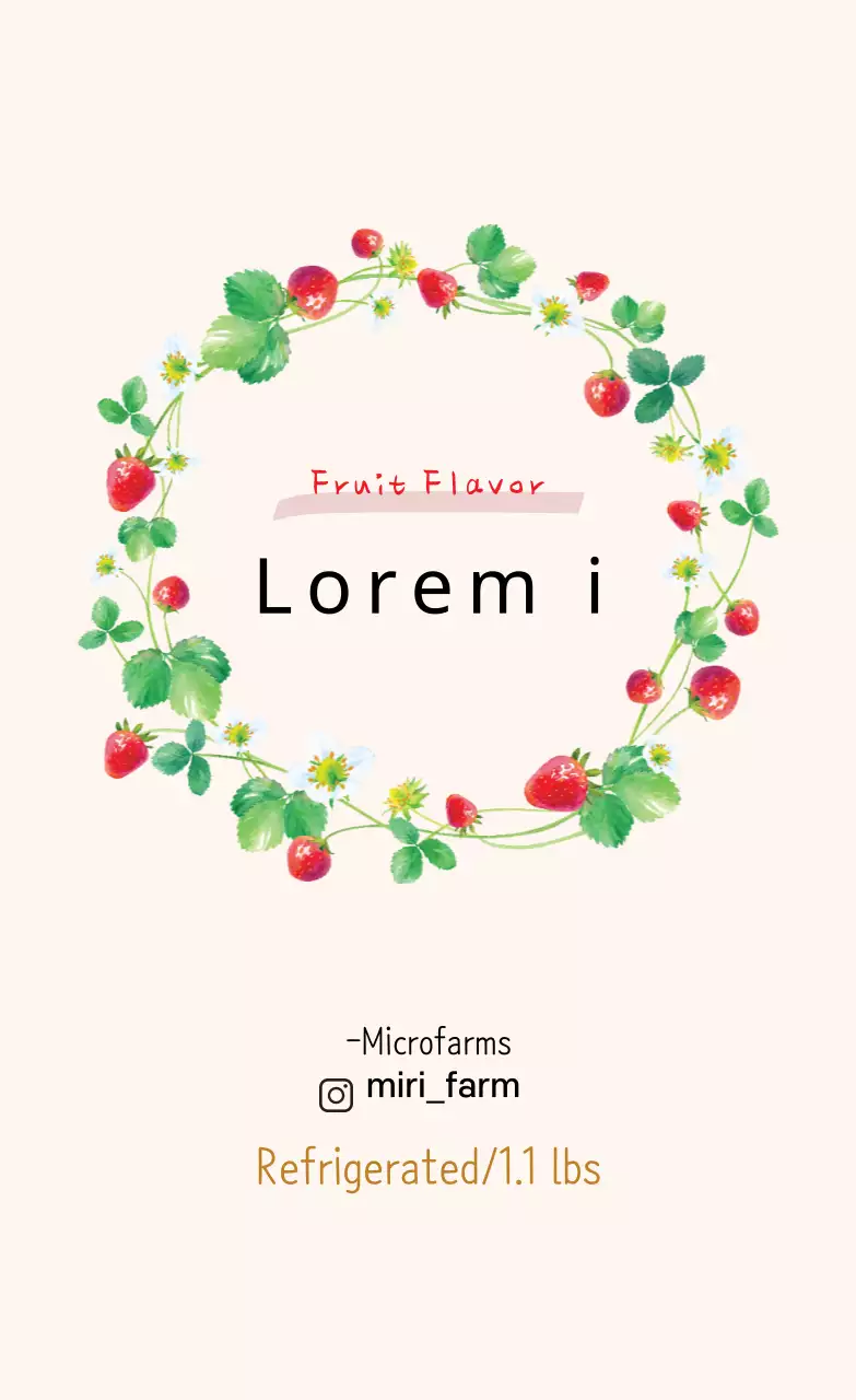 Biru stroberi buatan sendiri berwarna krem