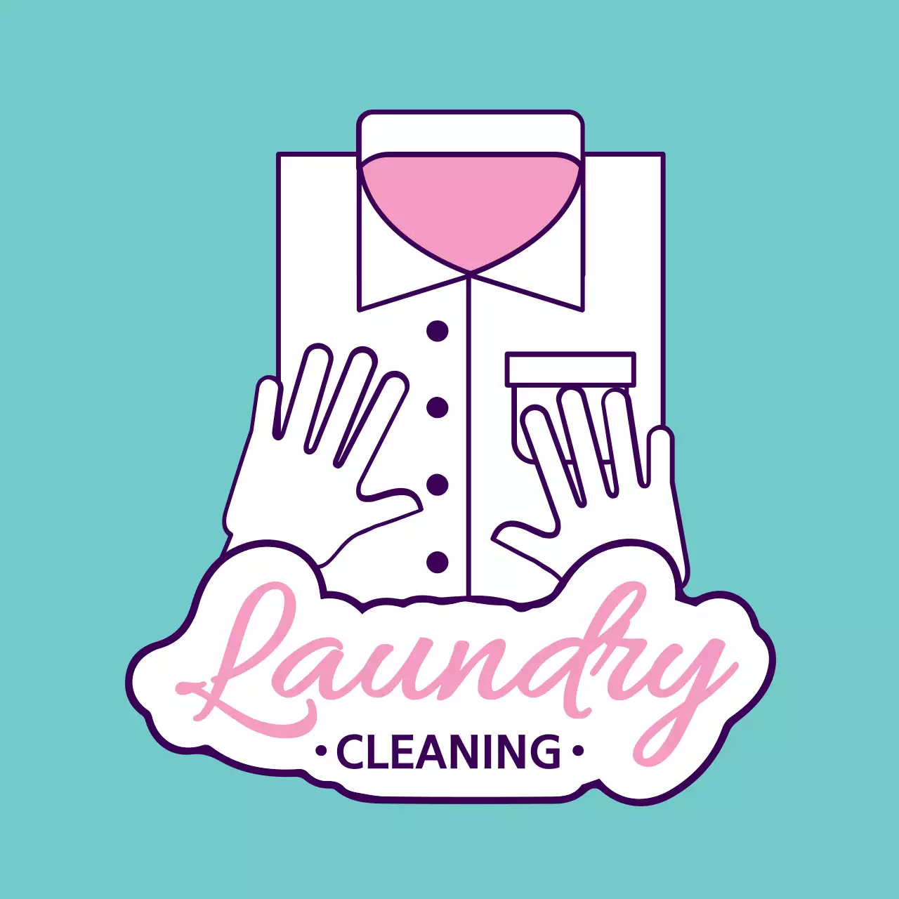 Teal Simple Laundry Guide Banner