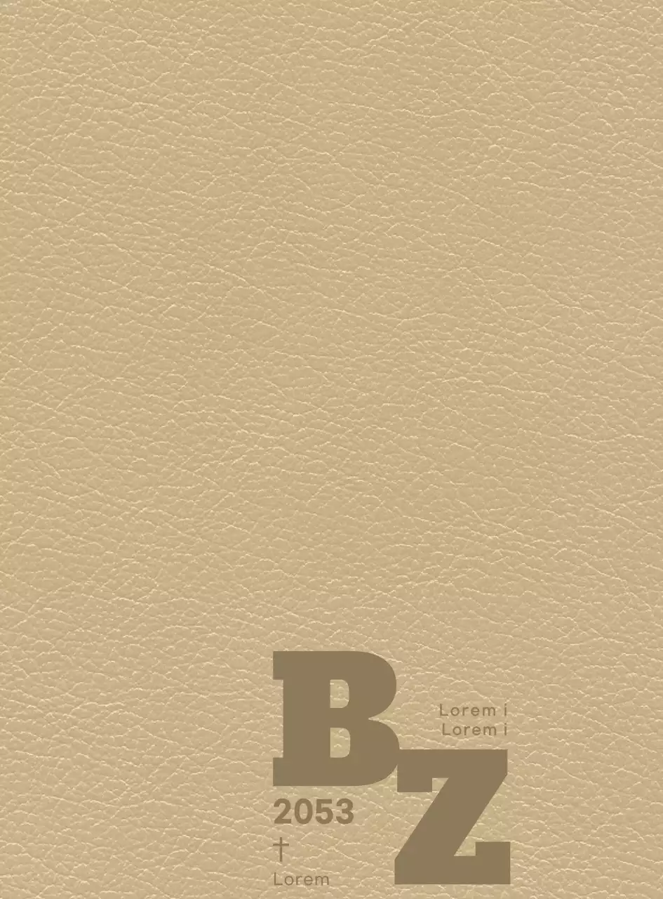 Diary cover with church initials