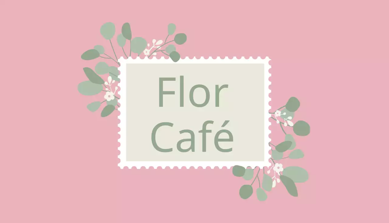 Café con flores