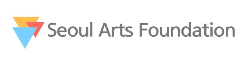 Arts foundation logo with simple symbols in blue, red, and yellow