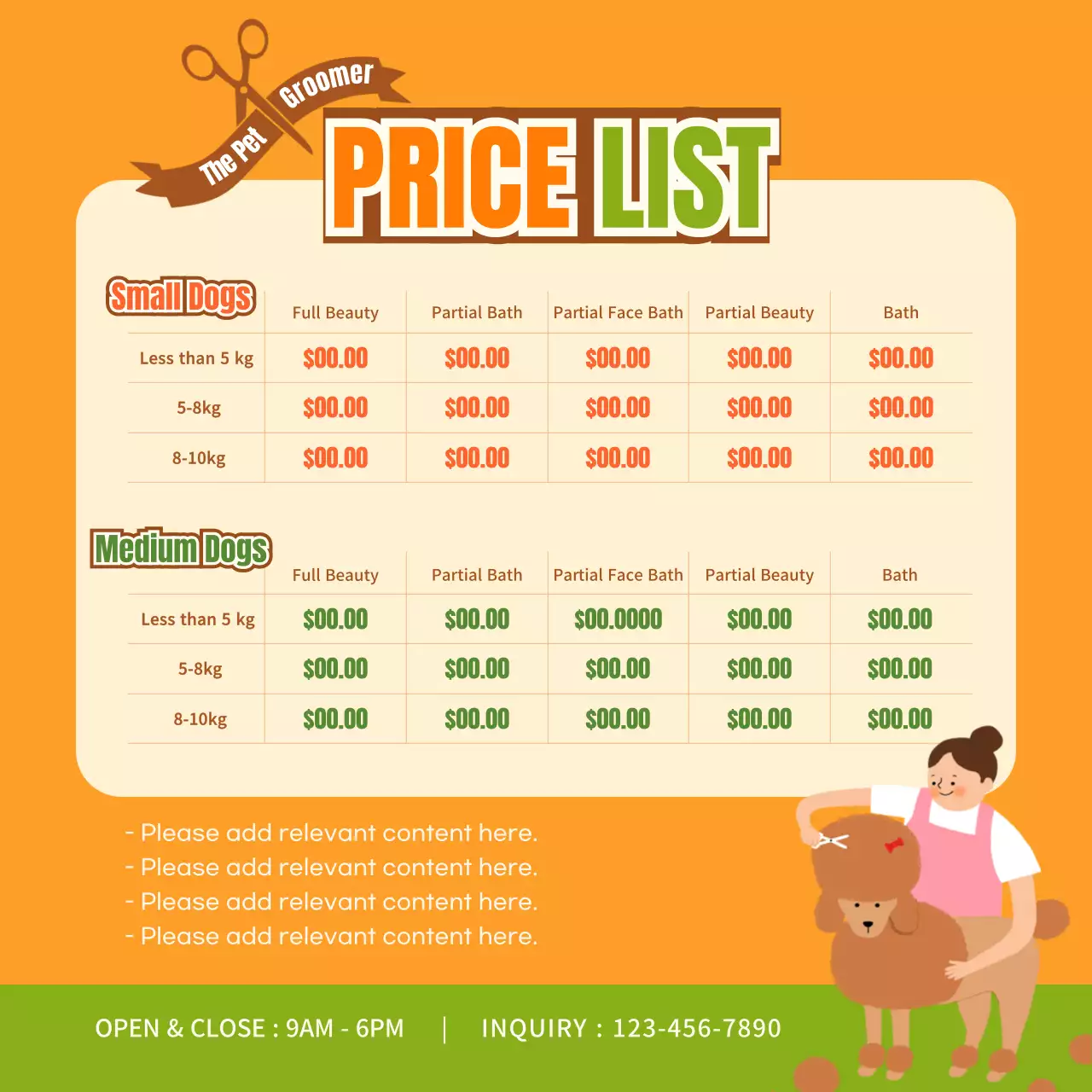 Orange Trendy Pet Promotion Social Media Post