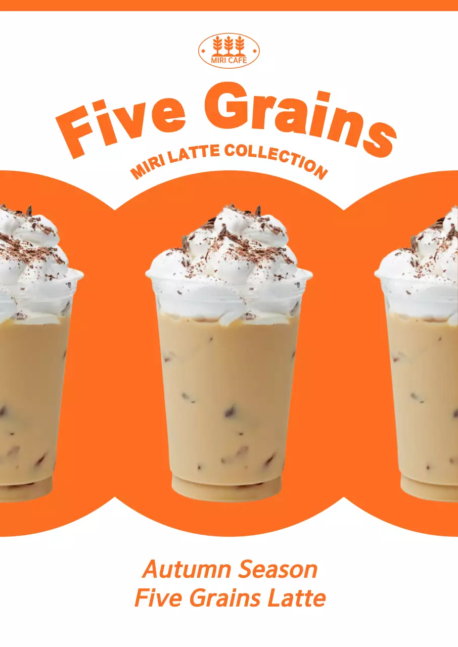 Mempromosikan menu musim gugur baru dengan konsep oranye terang