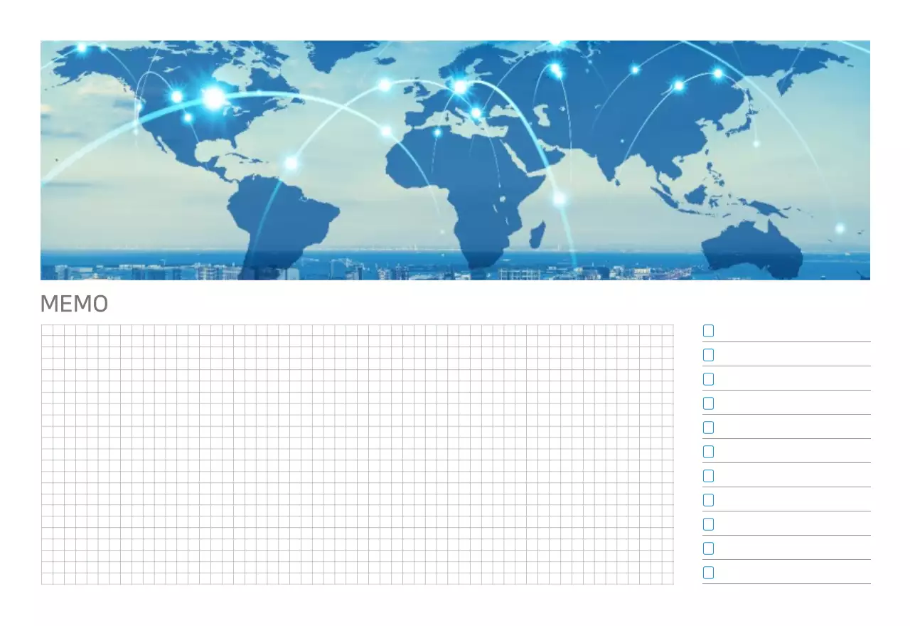 Blue White Simple Business