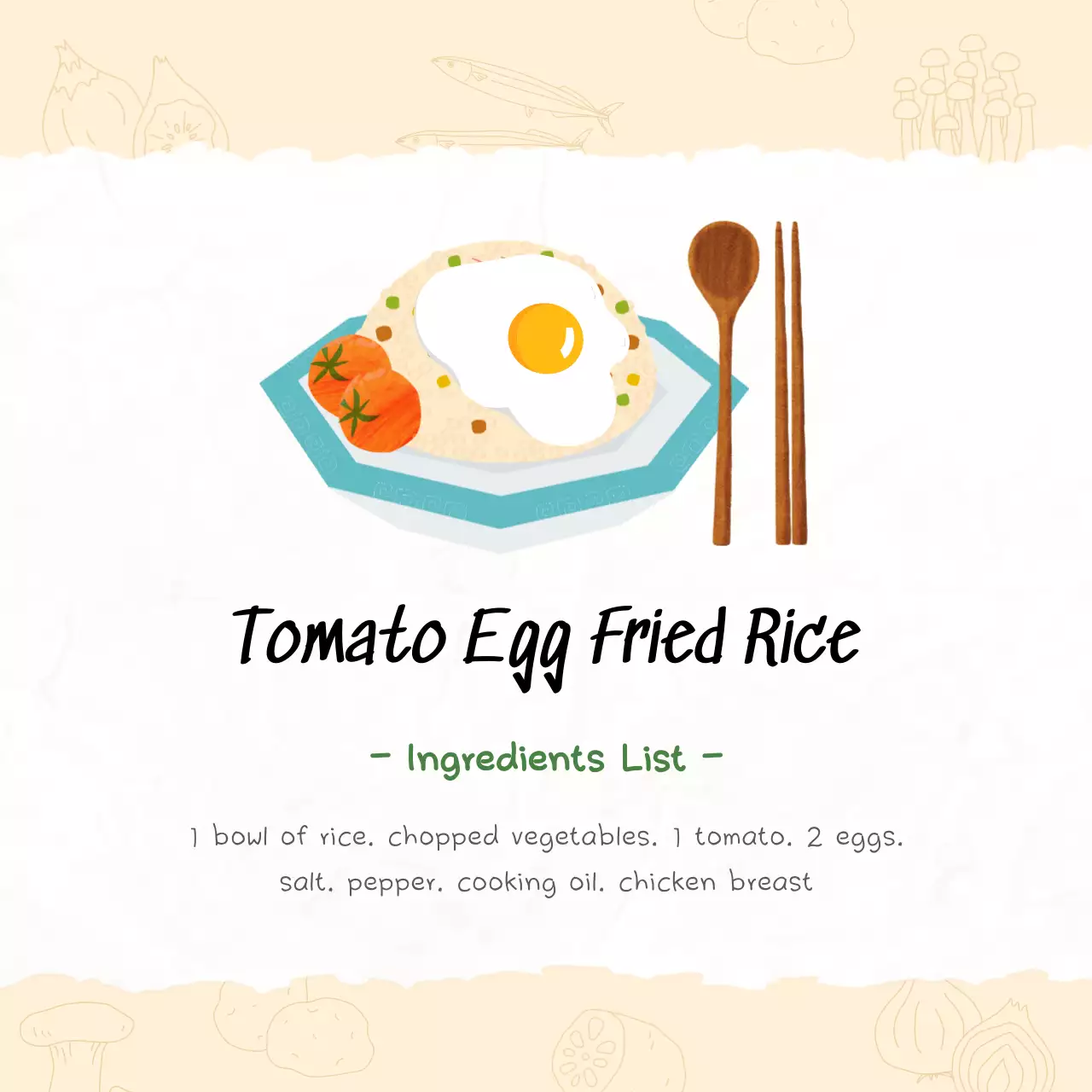 Beige Simple Recipe Guide Instagram Post