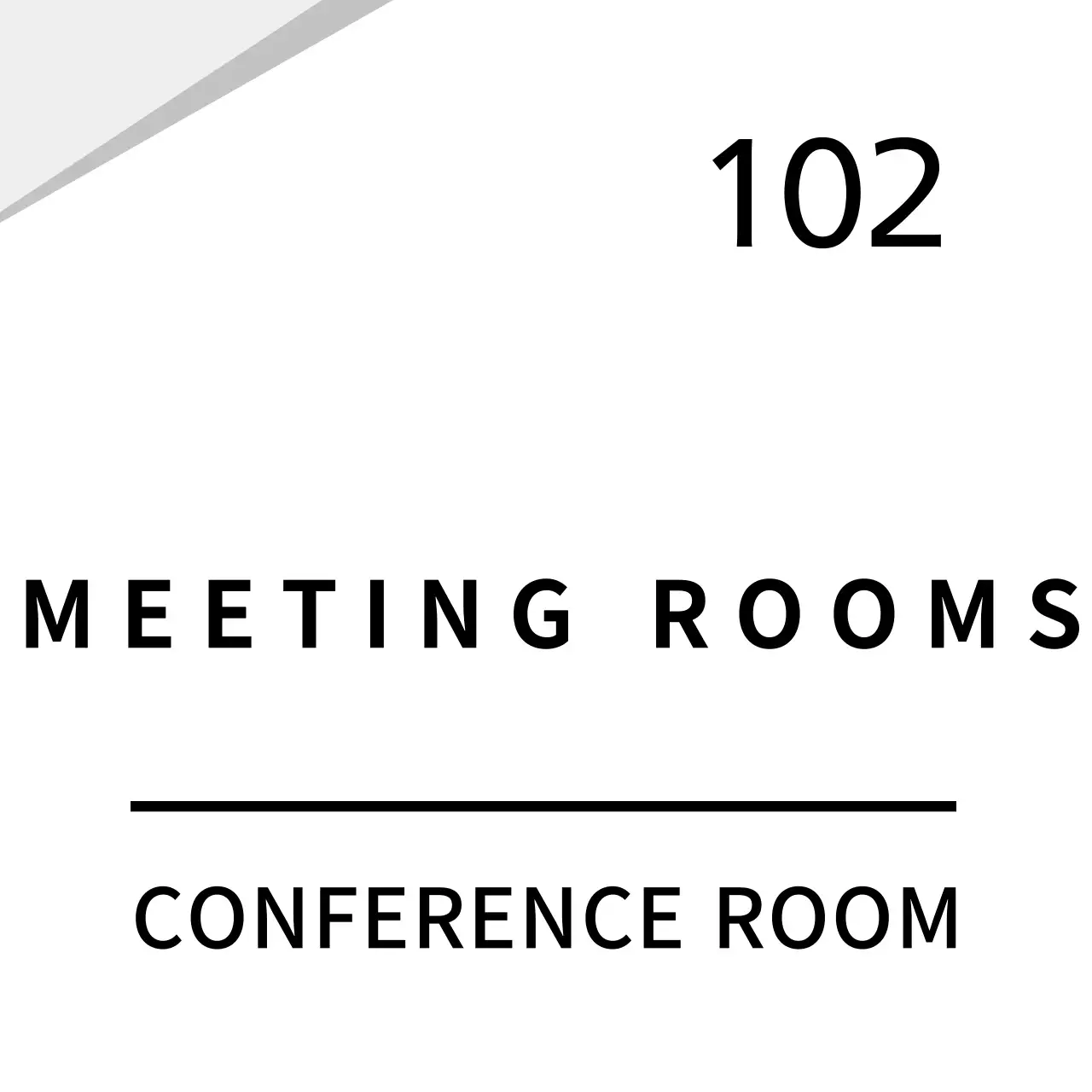 White clean graphic company sign