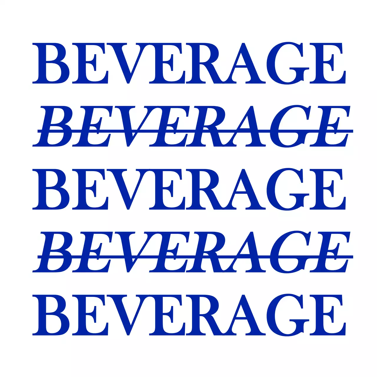 Emotional and simple text stationery style cafe with navy blue repetition