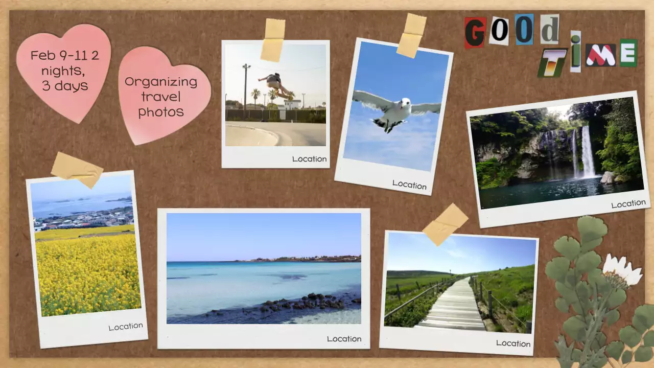 브라운 빈티지 여행 일기 프레젠테이션