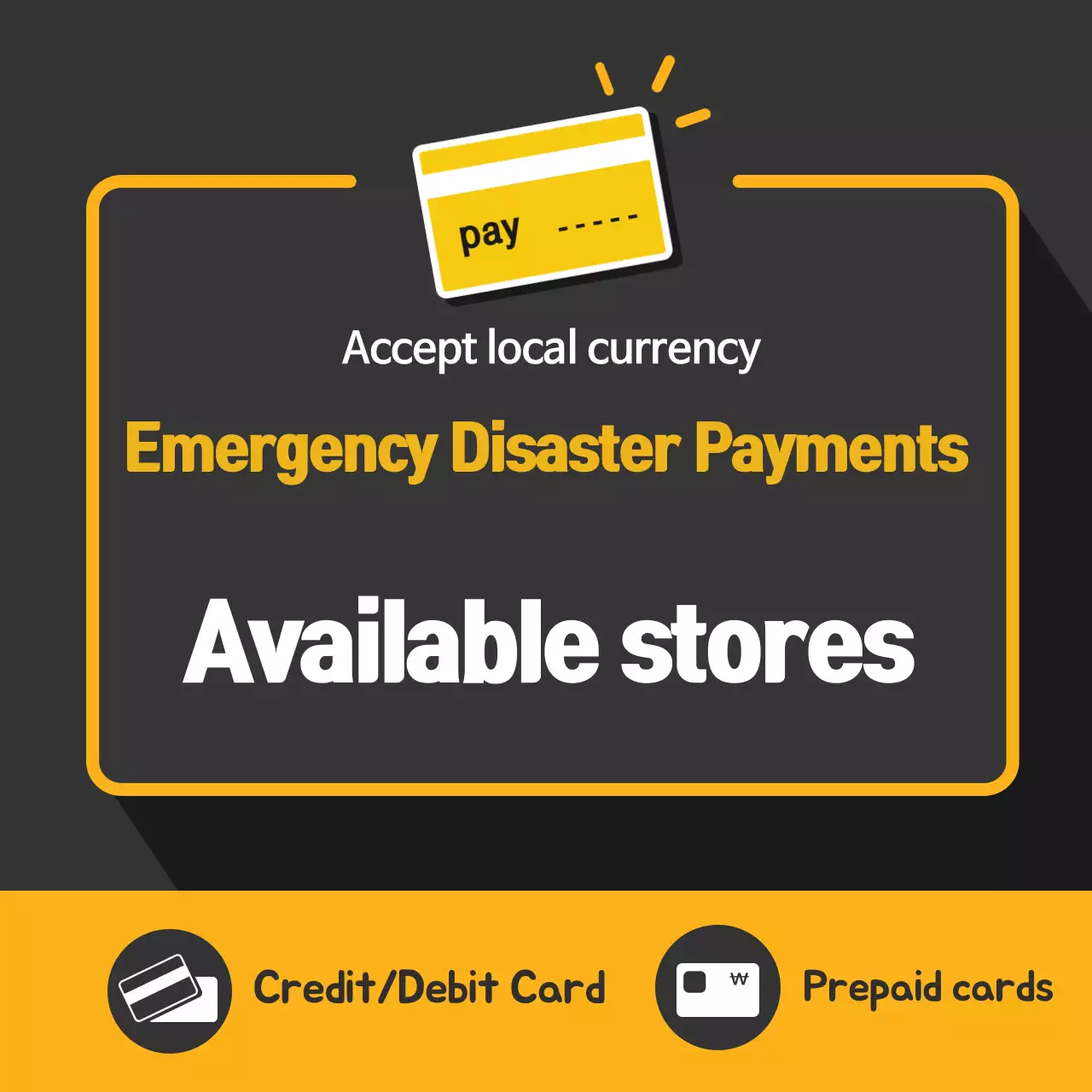 Pedagang Pembayaran Bencana Darurat