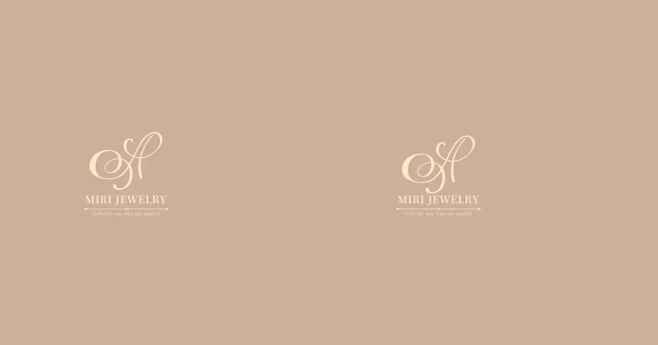 Brown Simple Logo Jewelry Shop