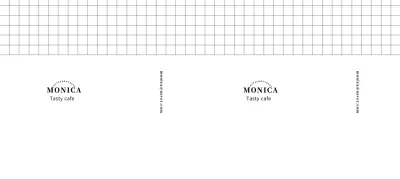 An emotional and clean dessert cafe logo