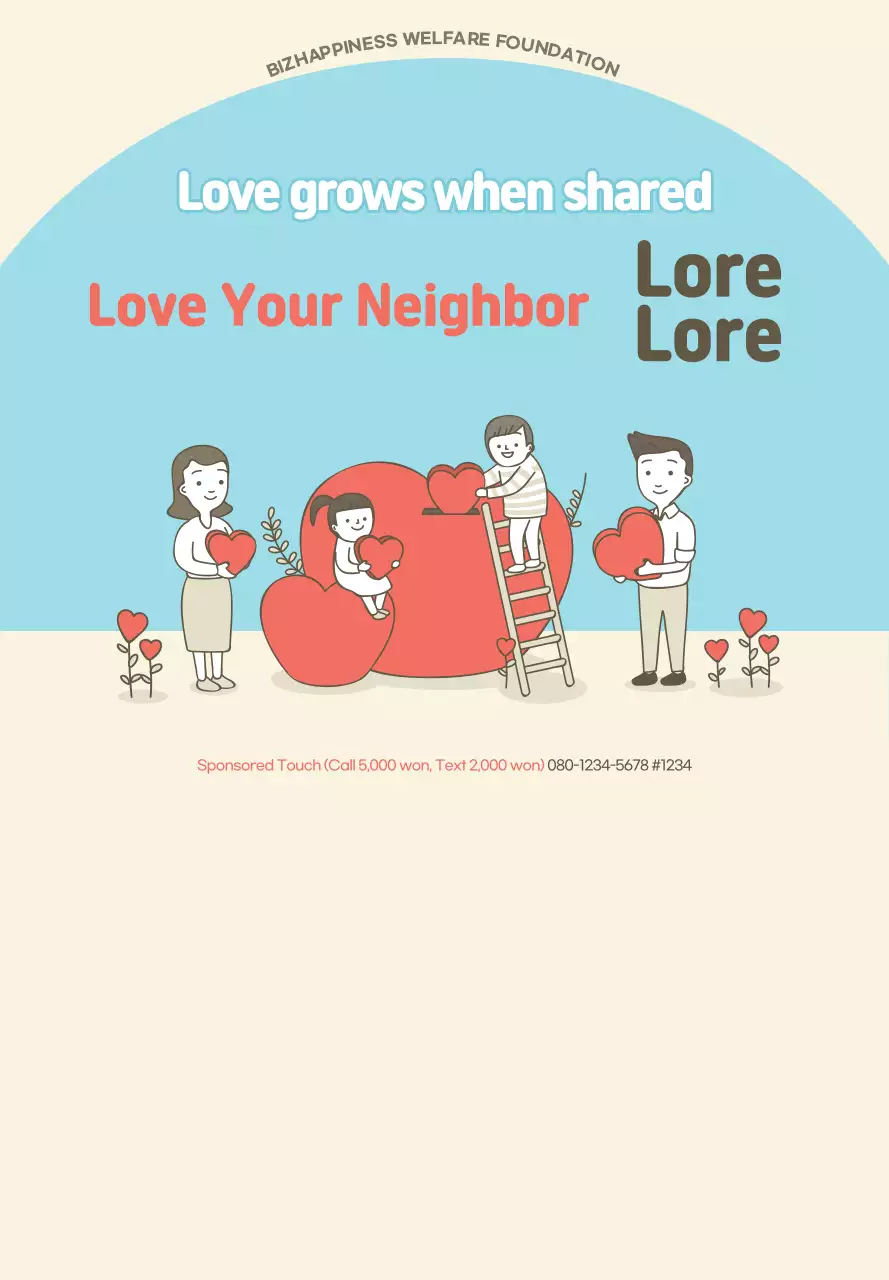 Red, Blue, and Beige for Neighbors