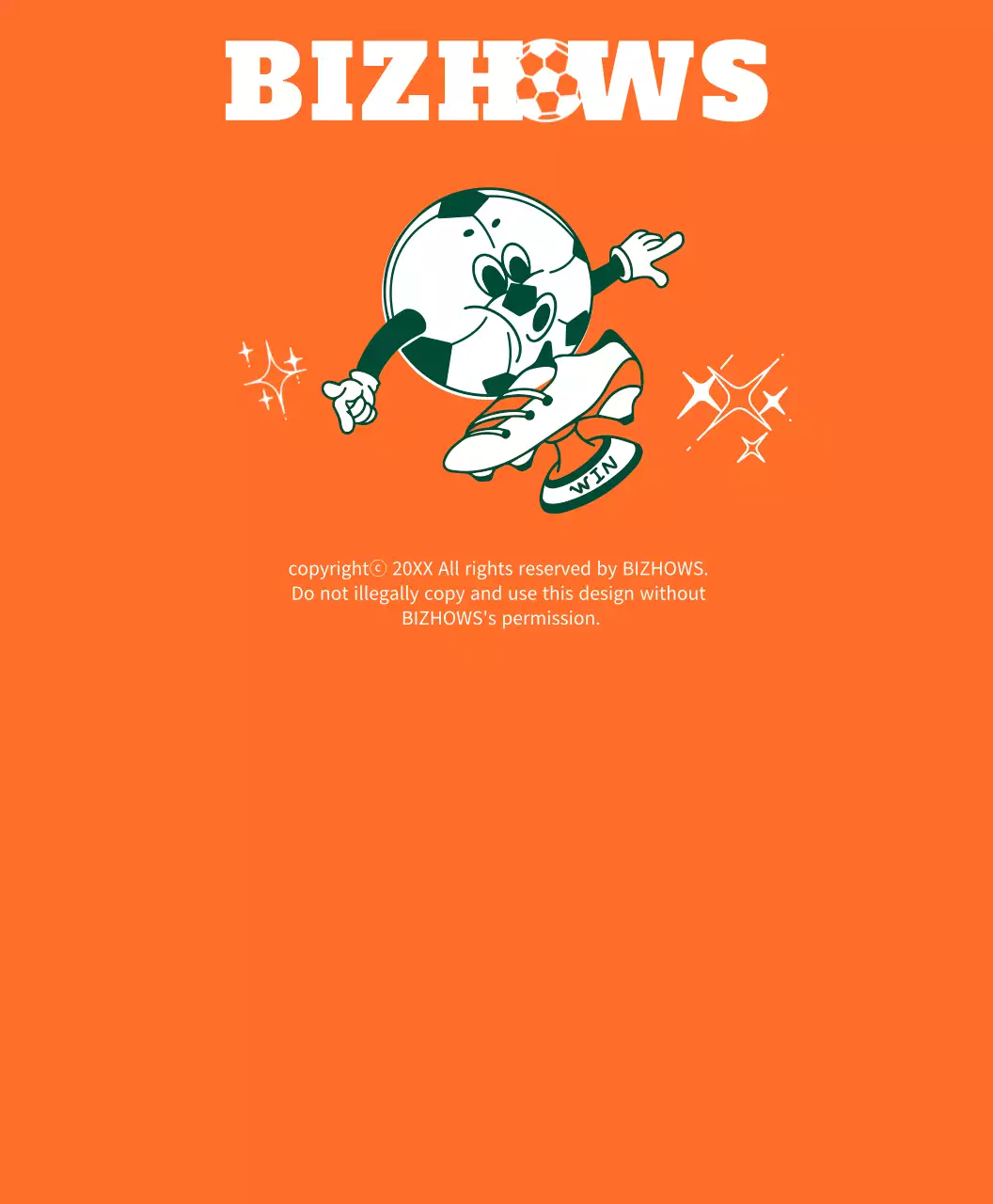 Kaos untuk klub sepak bola favorit Anda dengan karakter bola sepak yang memenangkan piala