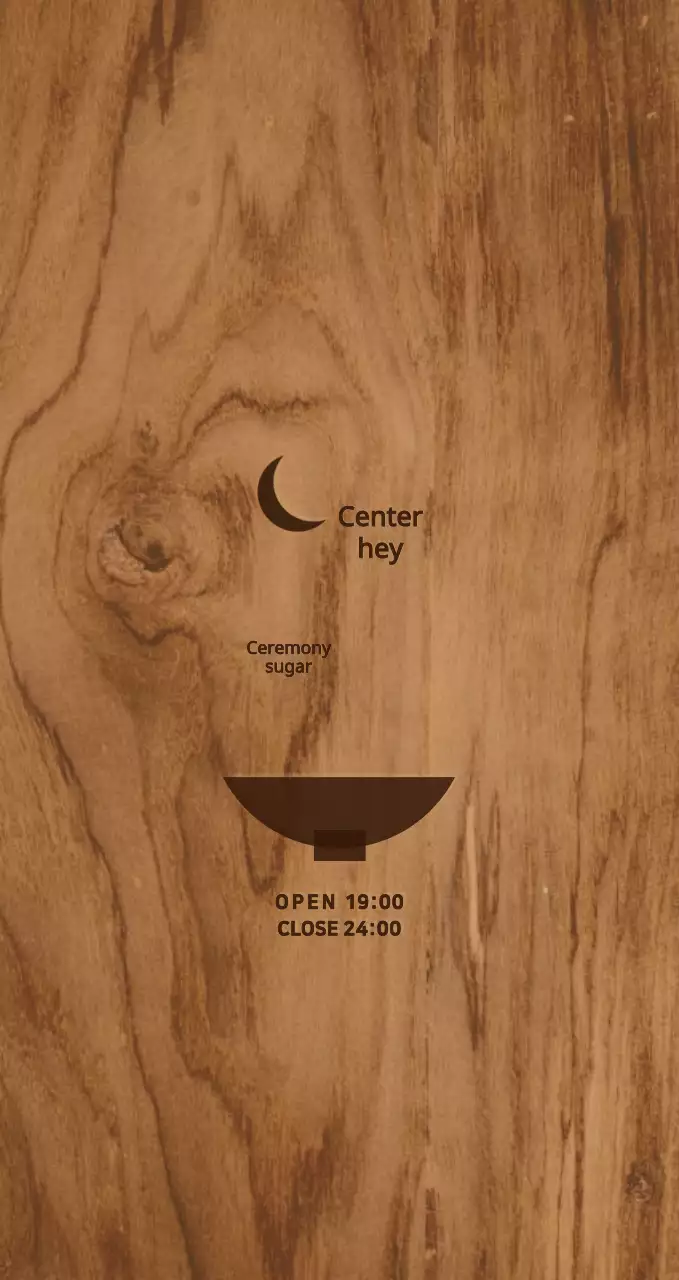 Promote and inform a restaurant with an emotional and simple wooden concept.