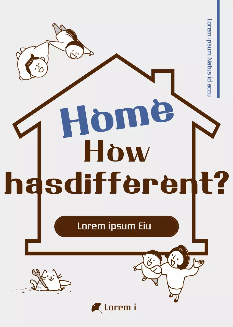 Poster Panduan Rumah Sederhana Warna Coklat