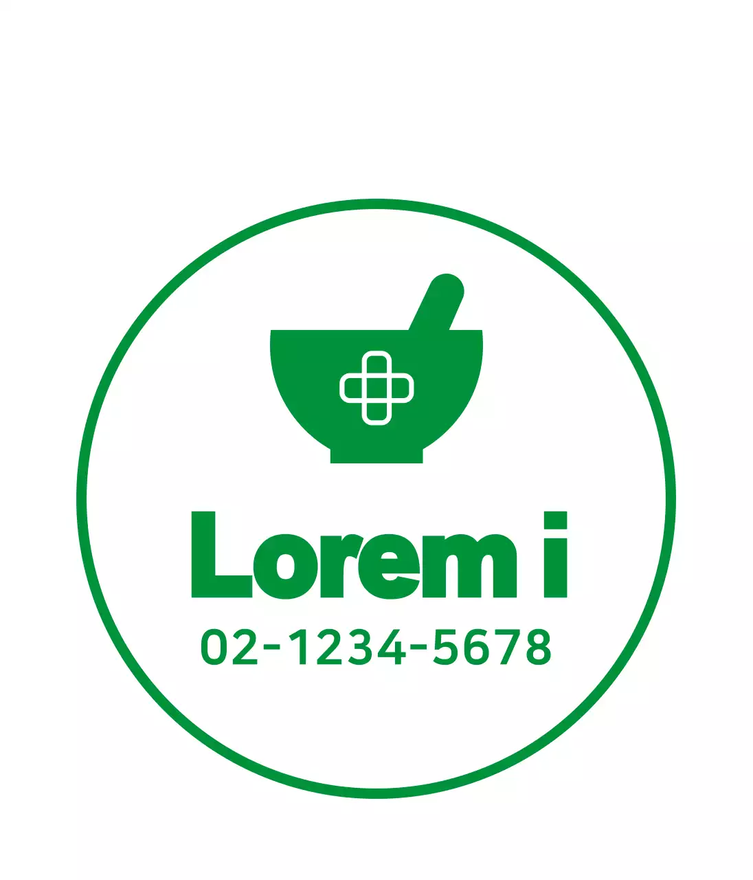 White Simple Icon Pharmacy Promotion