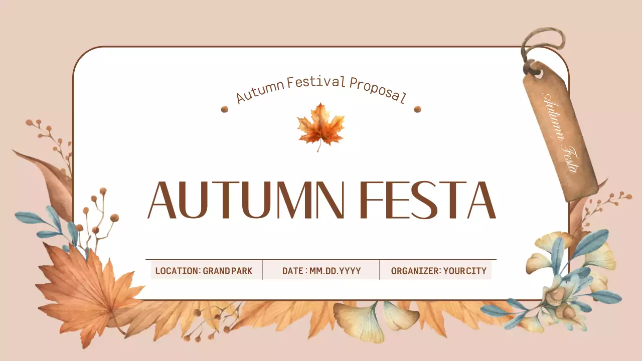 Beige Rustic Festival Guide Presentation