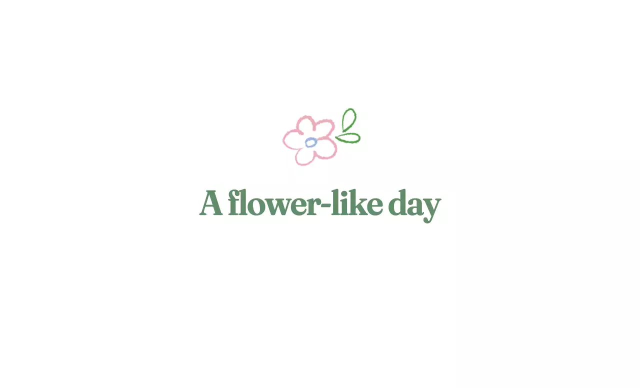 Green Drawing Flower Concept Merchandise