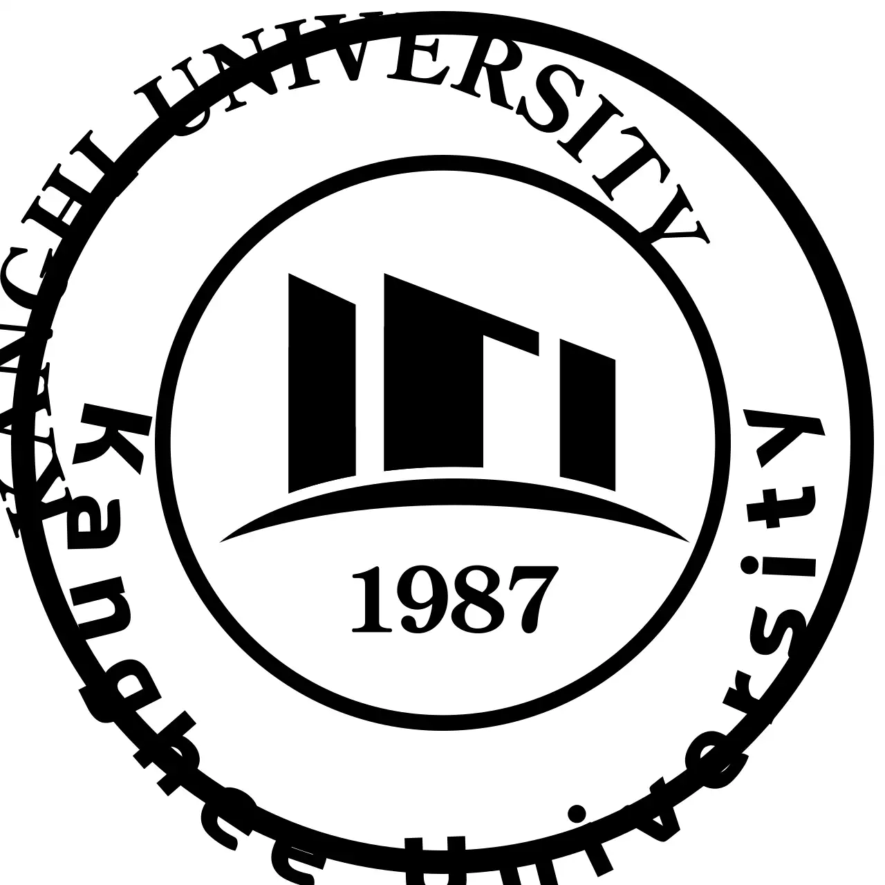 University service club memorabilia with black university logo