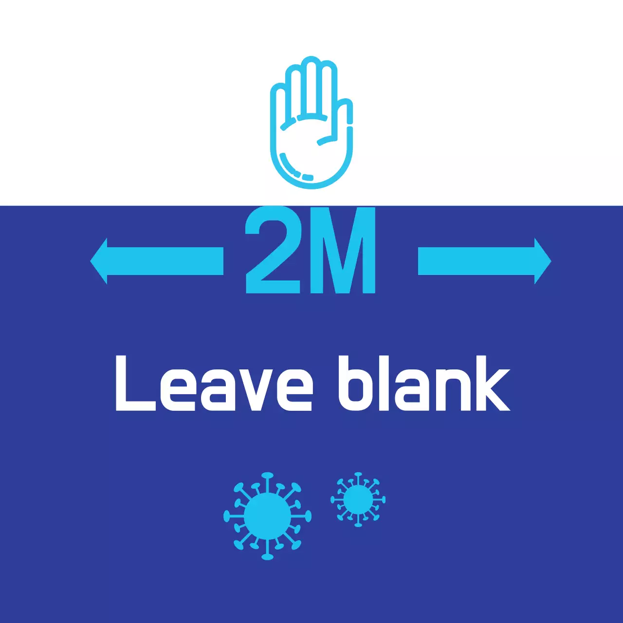 Huruf biru disorot Bersihkan jarak korona