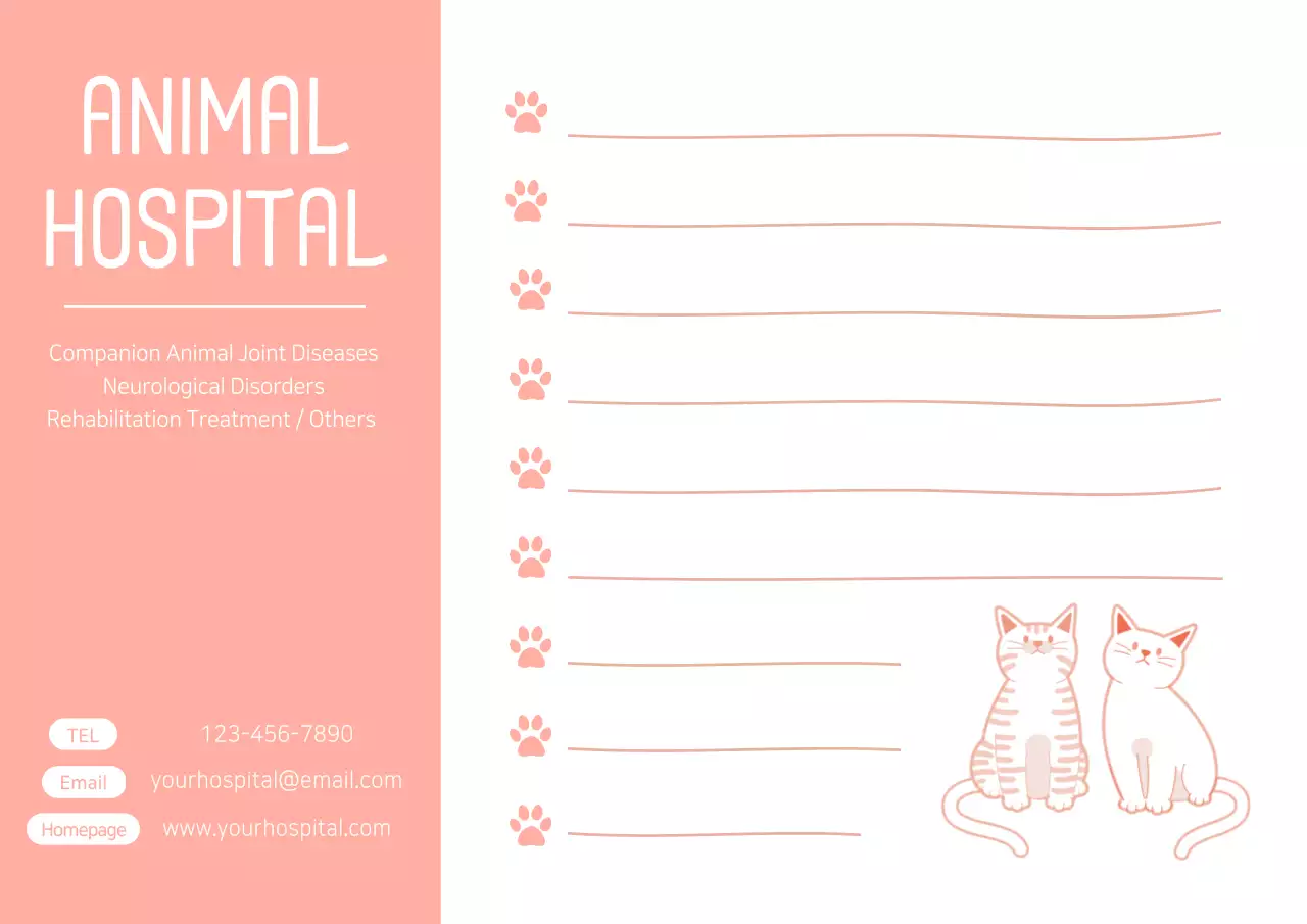 Coral Simple Animal Advertisement Poster