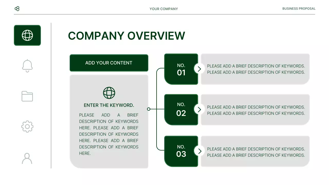 Green Minimal Business Proposal Presentation