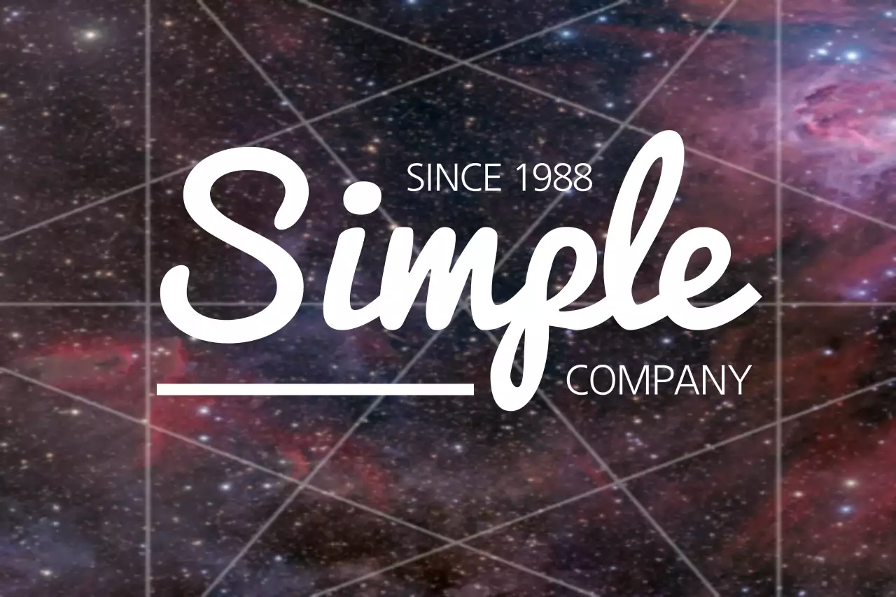 Banner com logotipo de empresa moderna roxa