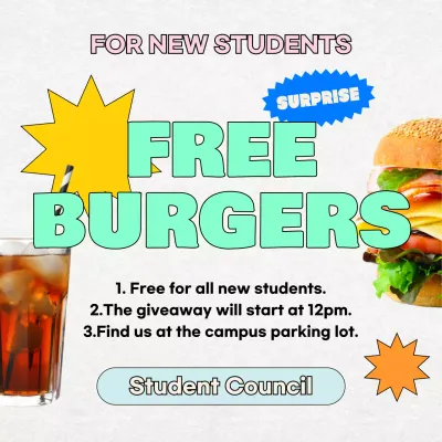 Yellow Trendy Food Promotion Instagram Post