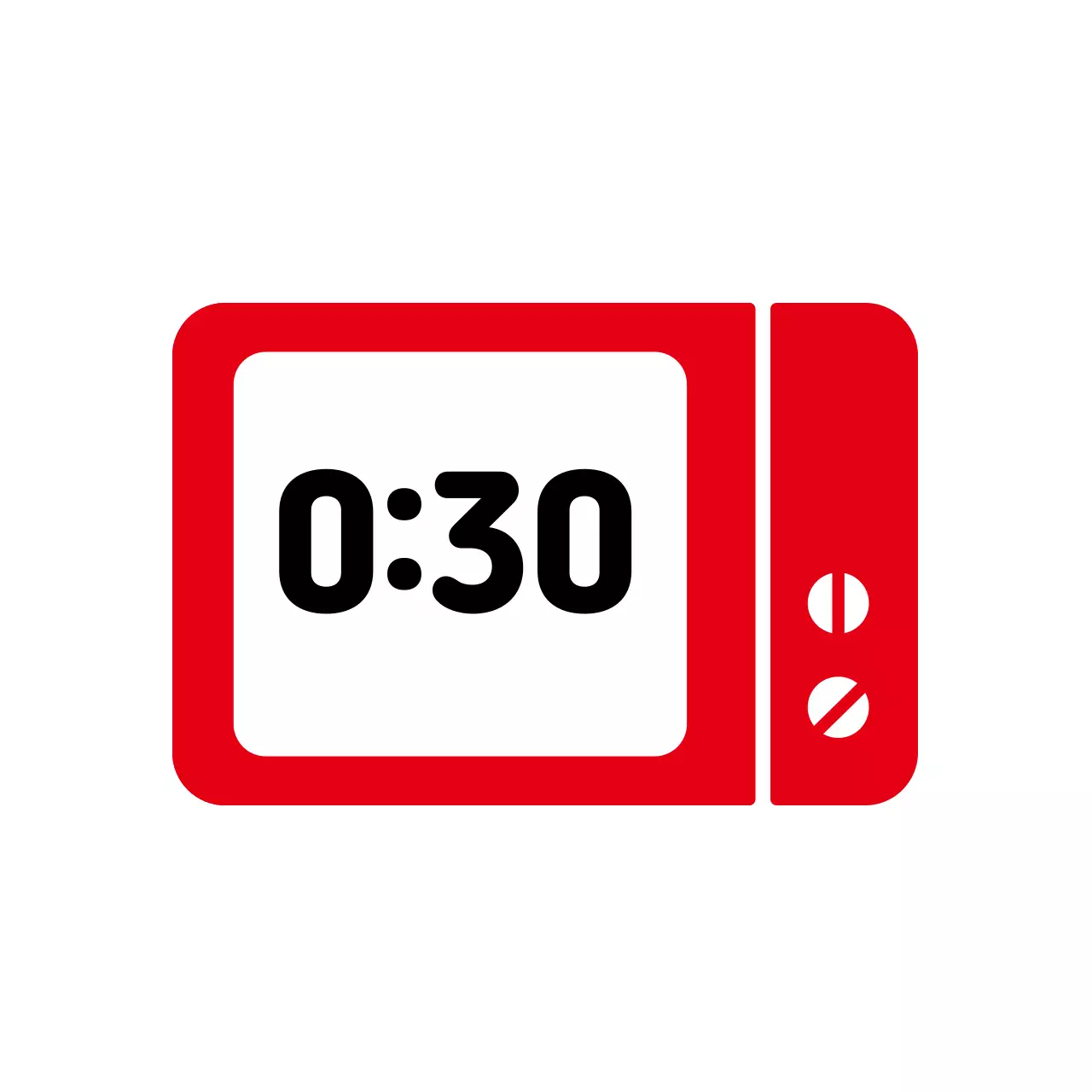 Nhãn nấu vi sóng cường độ cao màu đỏ 30 giây