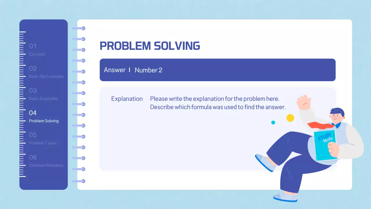 Blue Modern Math Guide Presentation