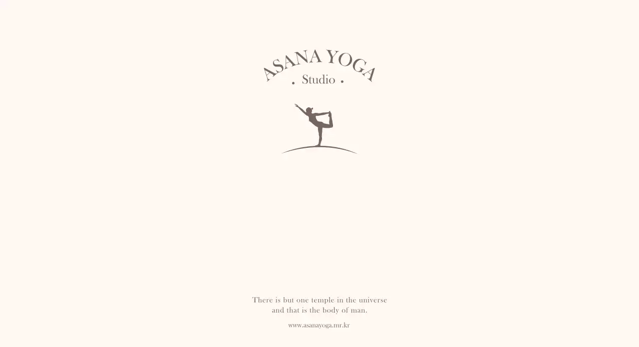 Yoga promotional materials with a calm, emotional design