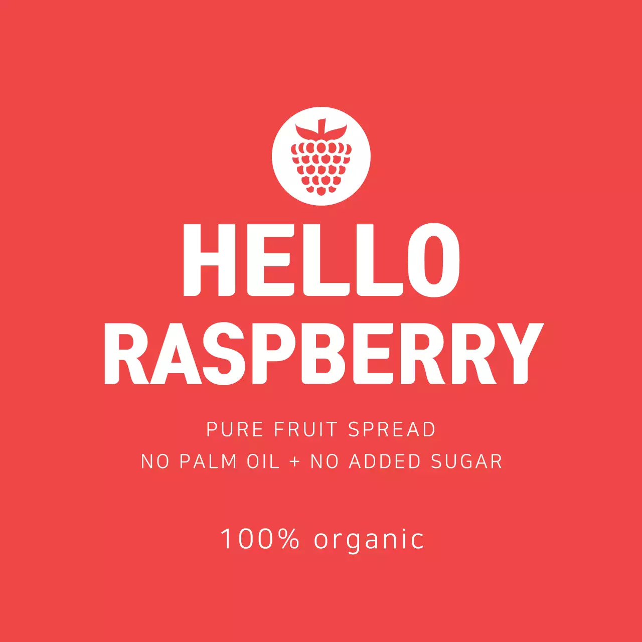 Label selai raspberry